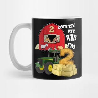 Birthday 2 Year Old Farm Theme Party Mug